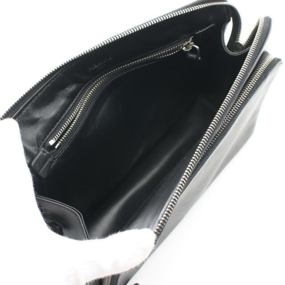 Prada Bag Black Saffiano Clutch Leather - Picture 3 of 7